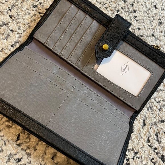Fossil LAINIE CLUTCH BLACK wallet - Picture 3 of 7